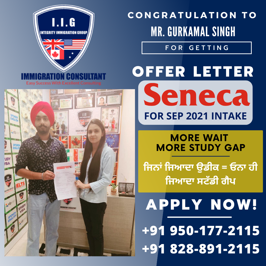 gurkamal-singh-getting-offer-letter-from-seneca-college-canada