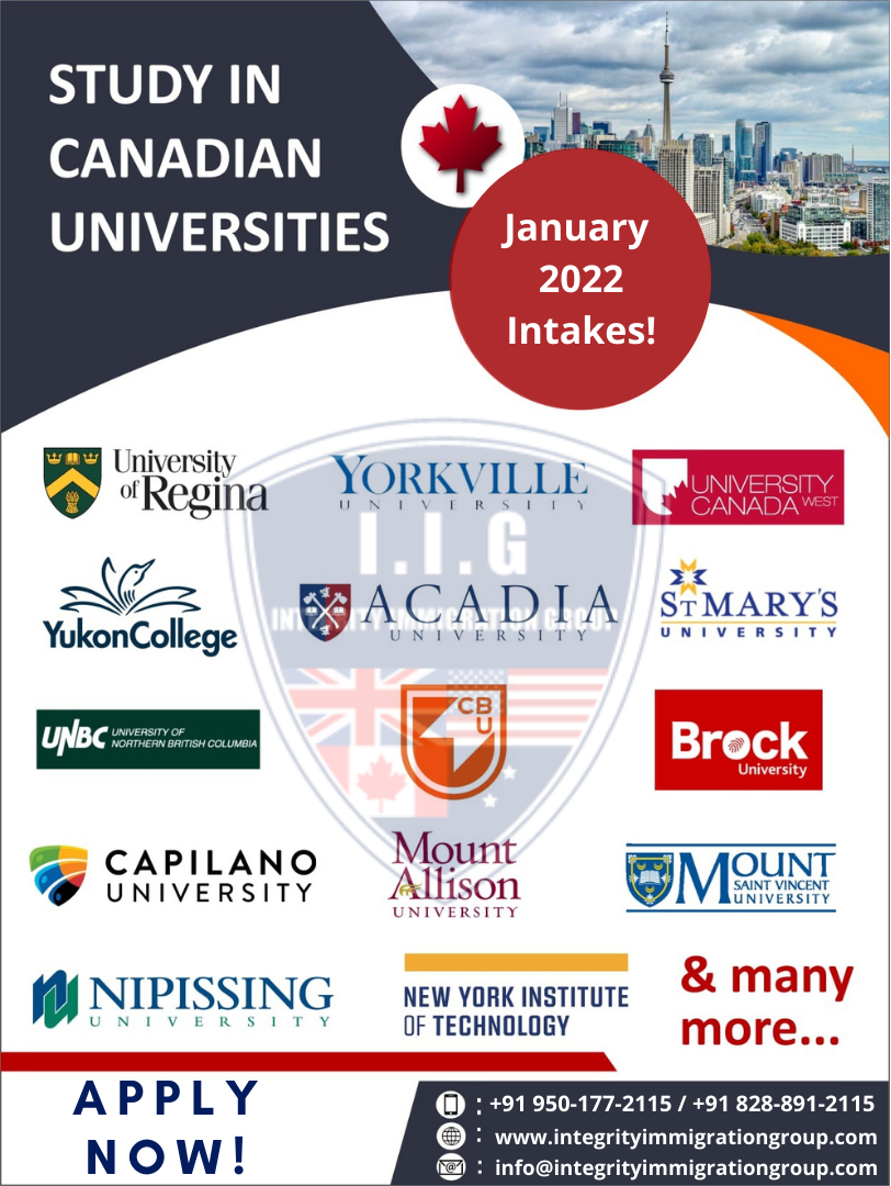 Canada Study Visa - Integrity Immigration Group - IIG