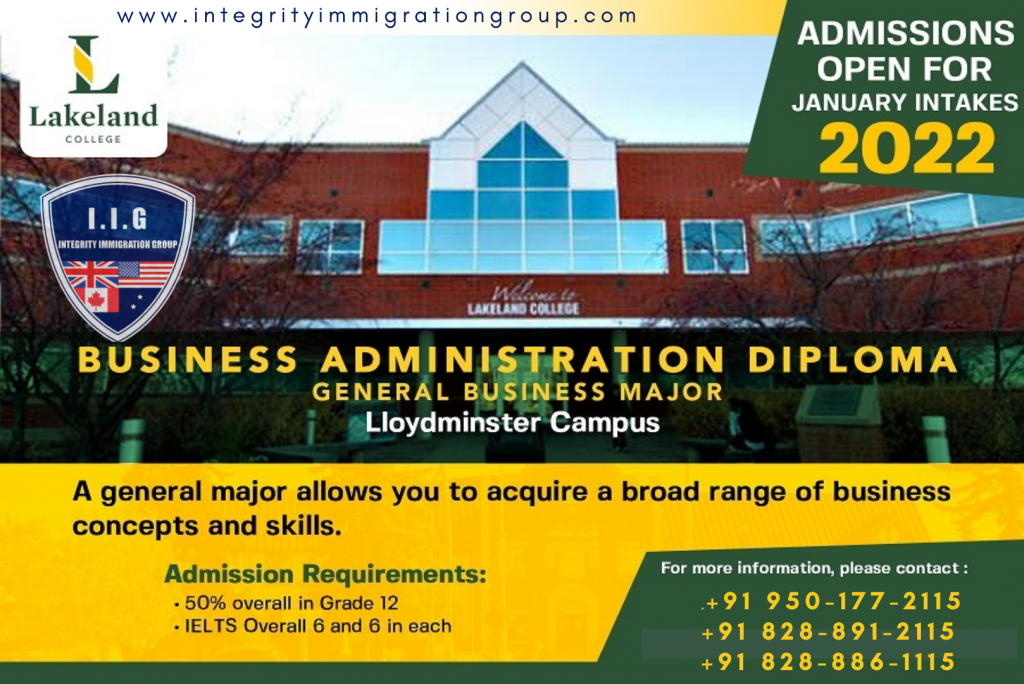 Lakeland College - Integrity Immigration Group - Business Administrator Diploma Accounting Major