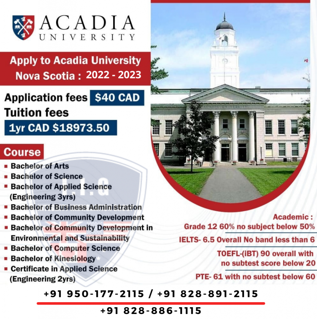 Acadia University - IIG Immigration