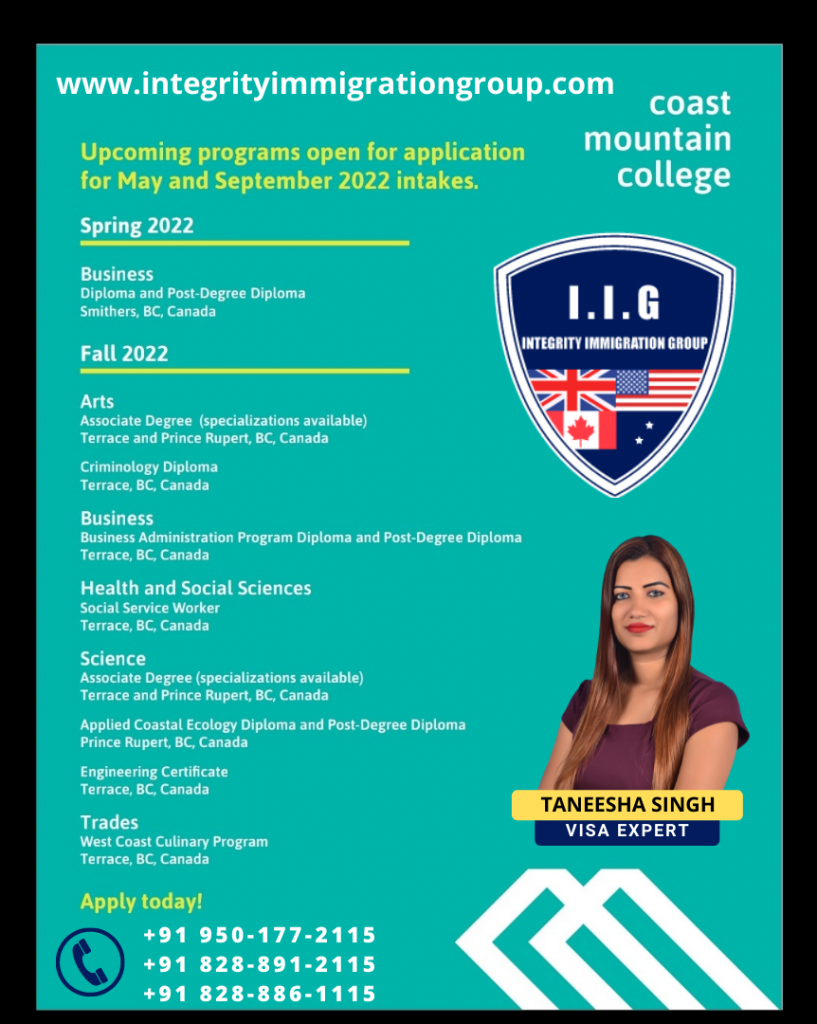 Coast Mountain College - Integrity Immigration Group - Canada
