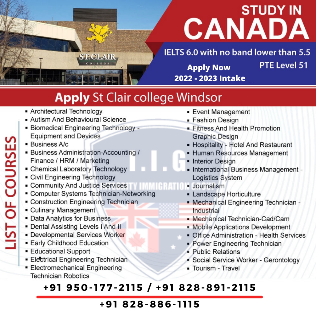 St Clair College - IIG Immigration