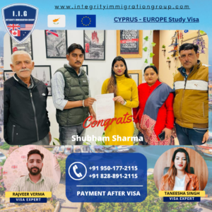 Cyprus Study Visa - IIG Immigration - Rajveer Verma
