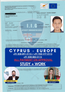 Cyprus Visa - Study + Work - Integrity Immigration Group - Rajveer Verma