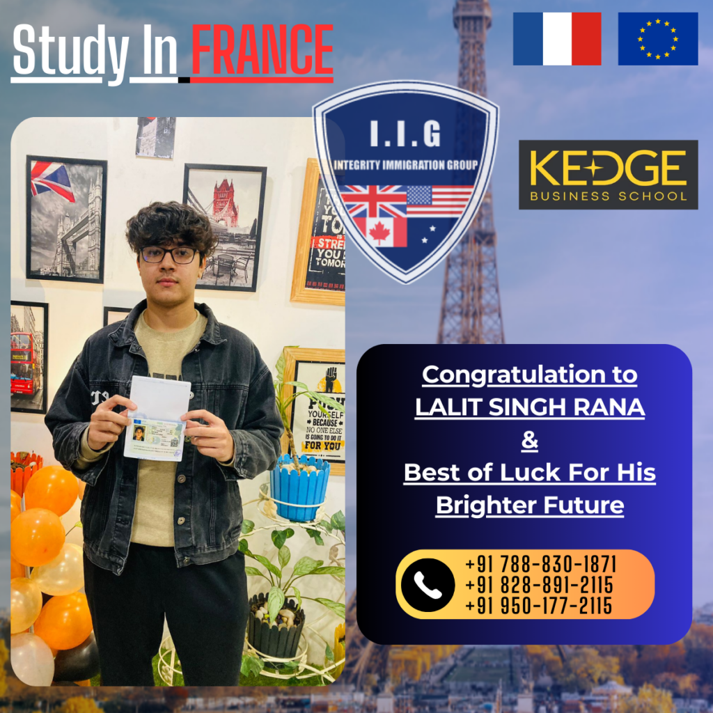 France Visa - Lalit Rana - Integrity Immigration Group IIG