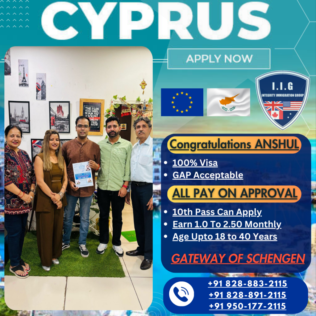 Cyprus Europe Schengen Visa - Integrity Immigration Group - Rajveer Verma