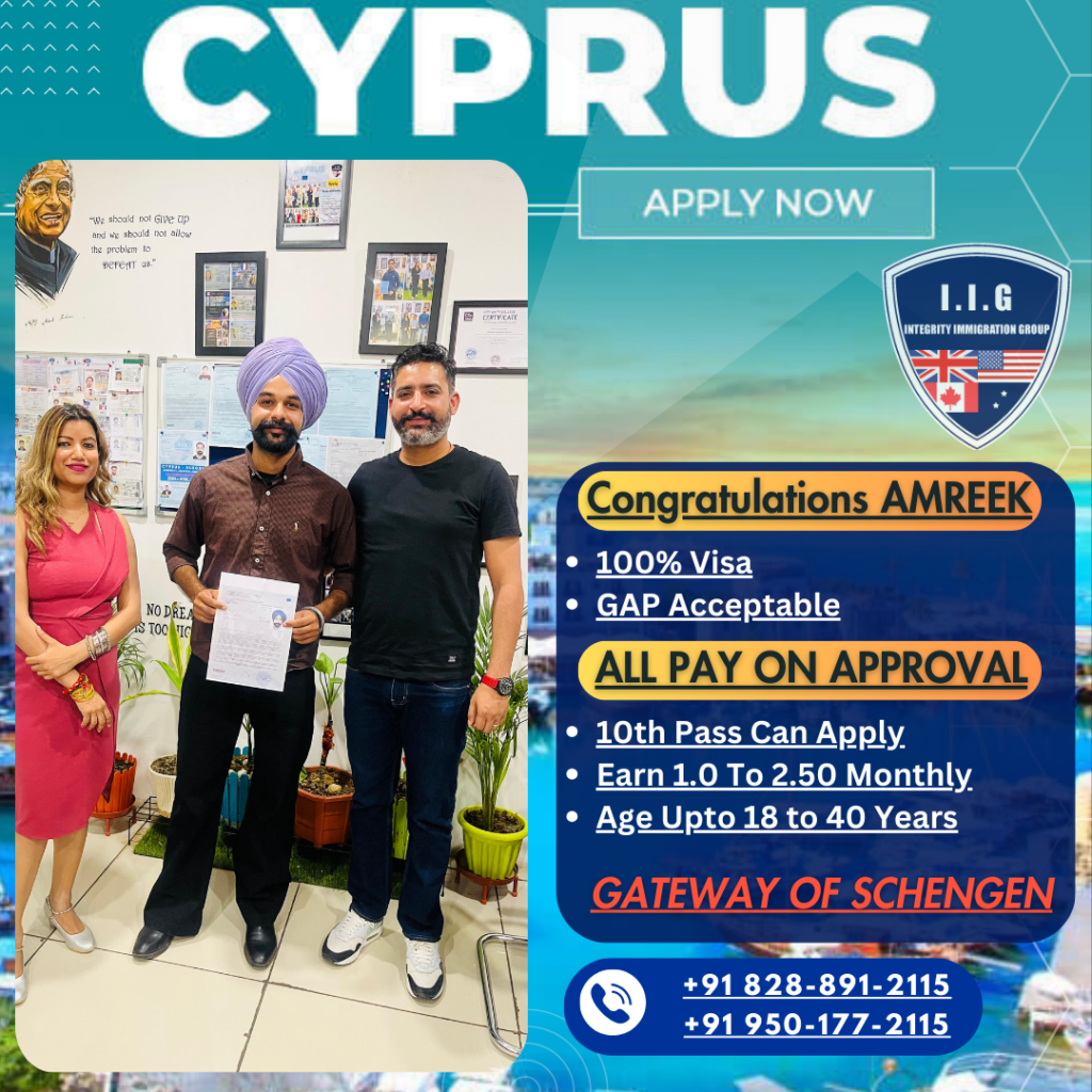 Cyprus Europe Schengen Visa - Integrity Immigration Group - Rajveers