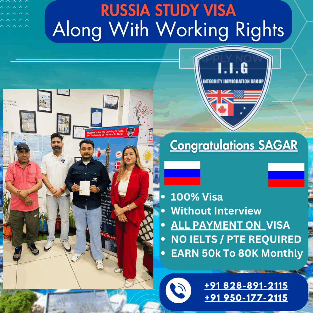 Russia Study Work Visa - Integrity Immigration Group - IIG Immigration