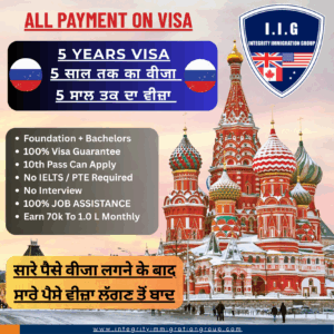 5 Years Russia Study + Work Visa - Integrity Immigration Group - Rajveer Verma