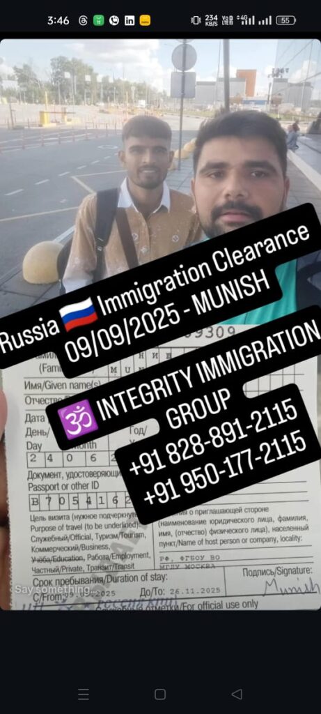 Russia Immigration Clearance - Integrity Immigration Group - iig